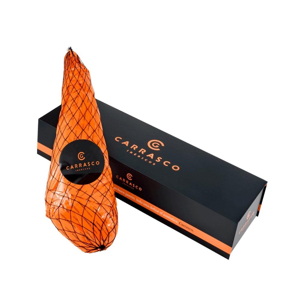 Jamón de Cebo de Campo Ibérico Carrasco 8-8.5 Kg + Caja de Lujo  España  8 - 8.5 cl. º