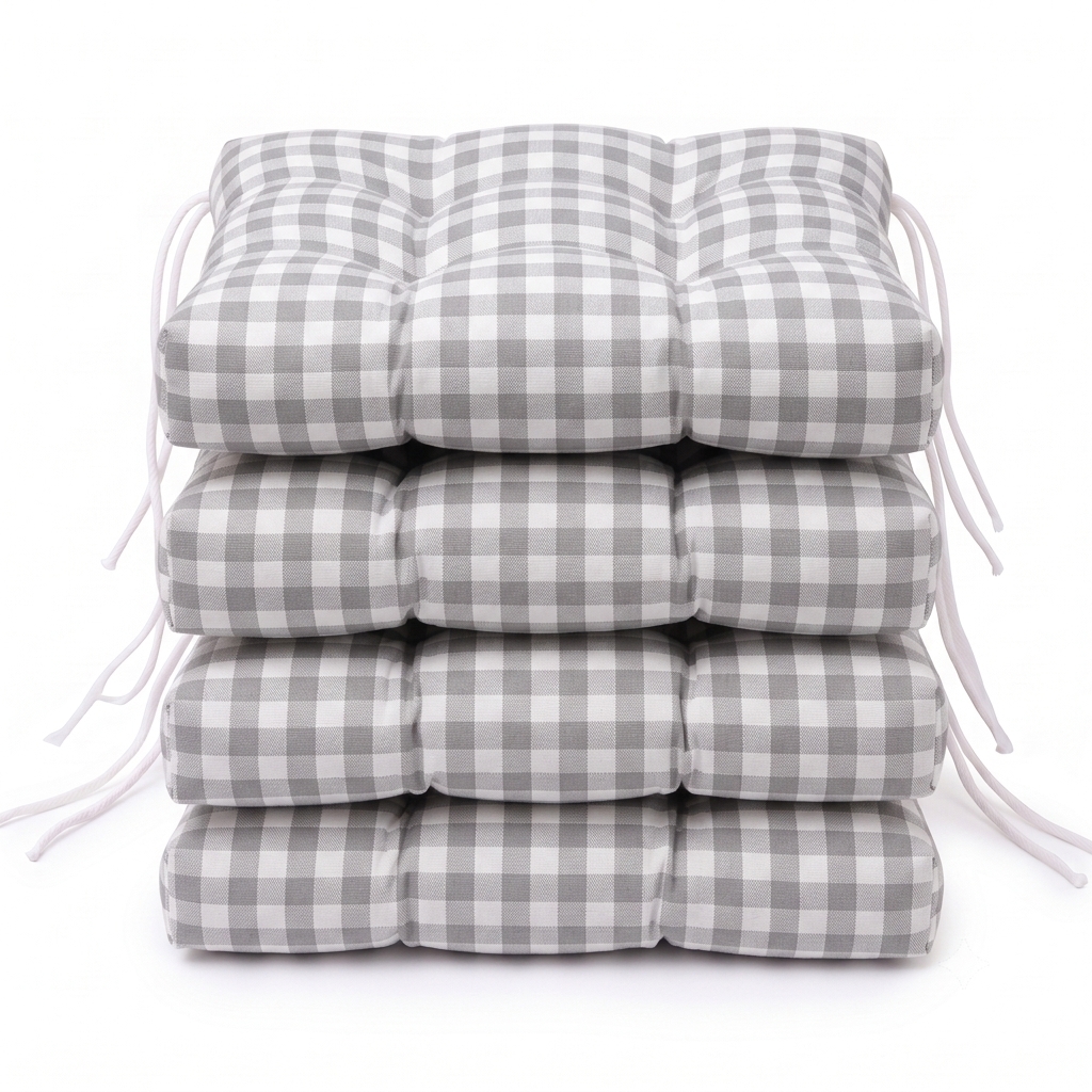Cojines para Sillas de Terraza (Pack 2/4/6). Cojines Silla 40x40 cm (Grosor Extra 8 cm). Cojin Silla Exterior. Cojines Exterior Comedor, Cocina, Terraza y Jardín.