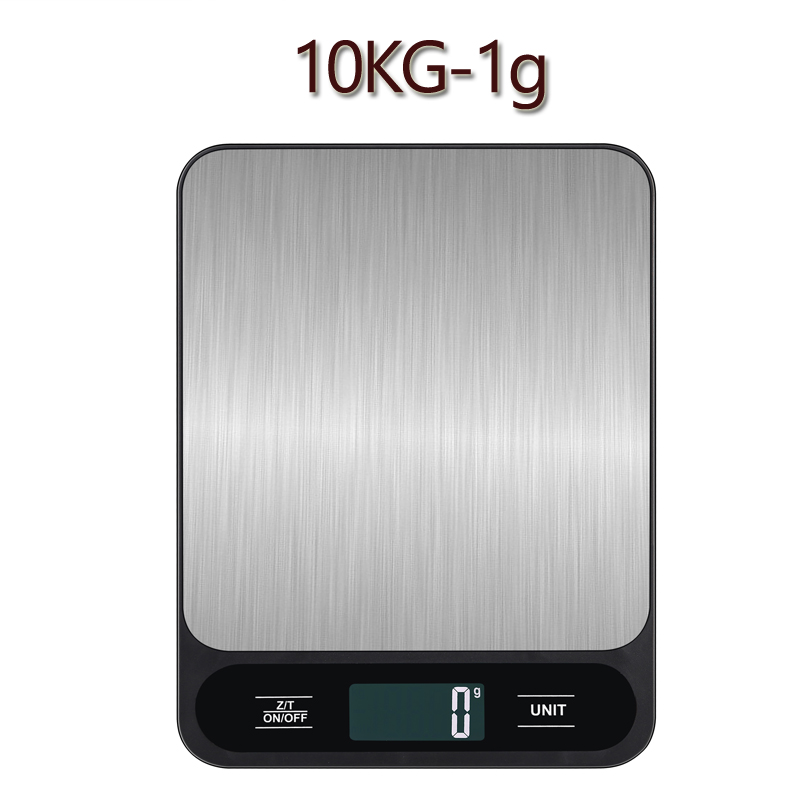 TK Báscula De Cocina Digital 10kg WanHenDa Para Hornear Y Dieta Personal Escala Electrónica De Peso LCD Display En Blanco Y Negro