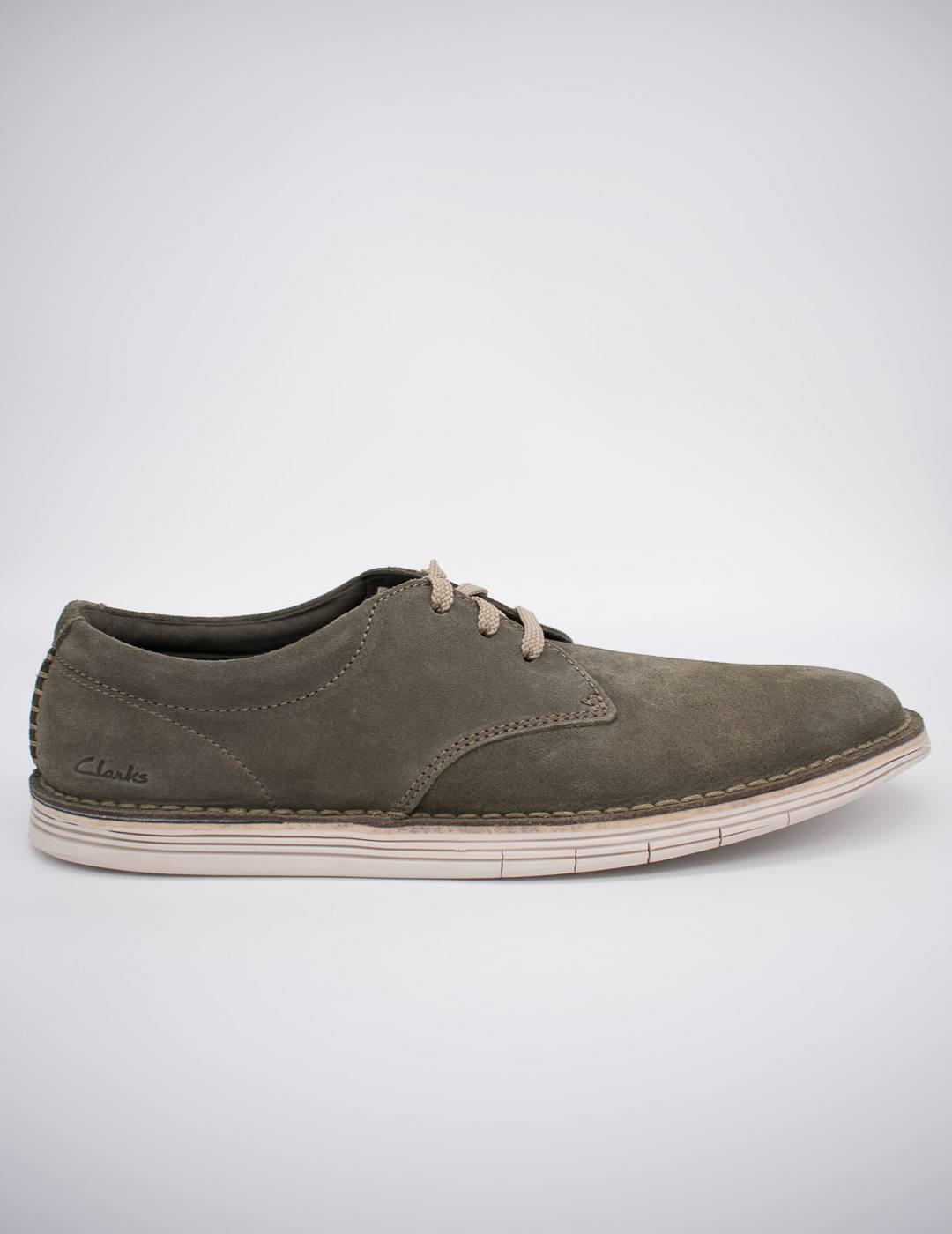 Zapato Clarks Hombre Oxford Verde-grisaceo EVA Antimicrobiana