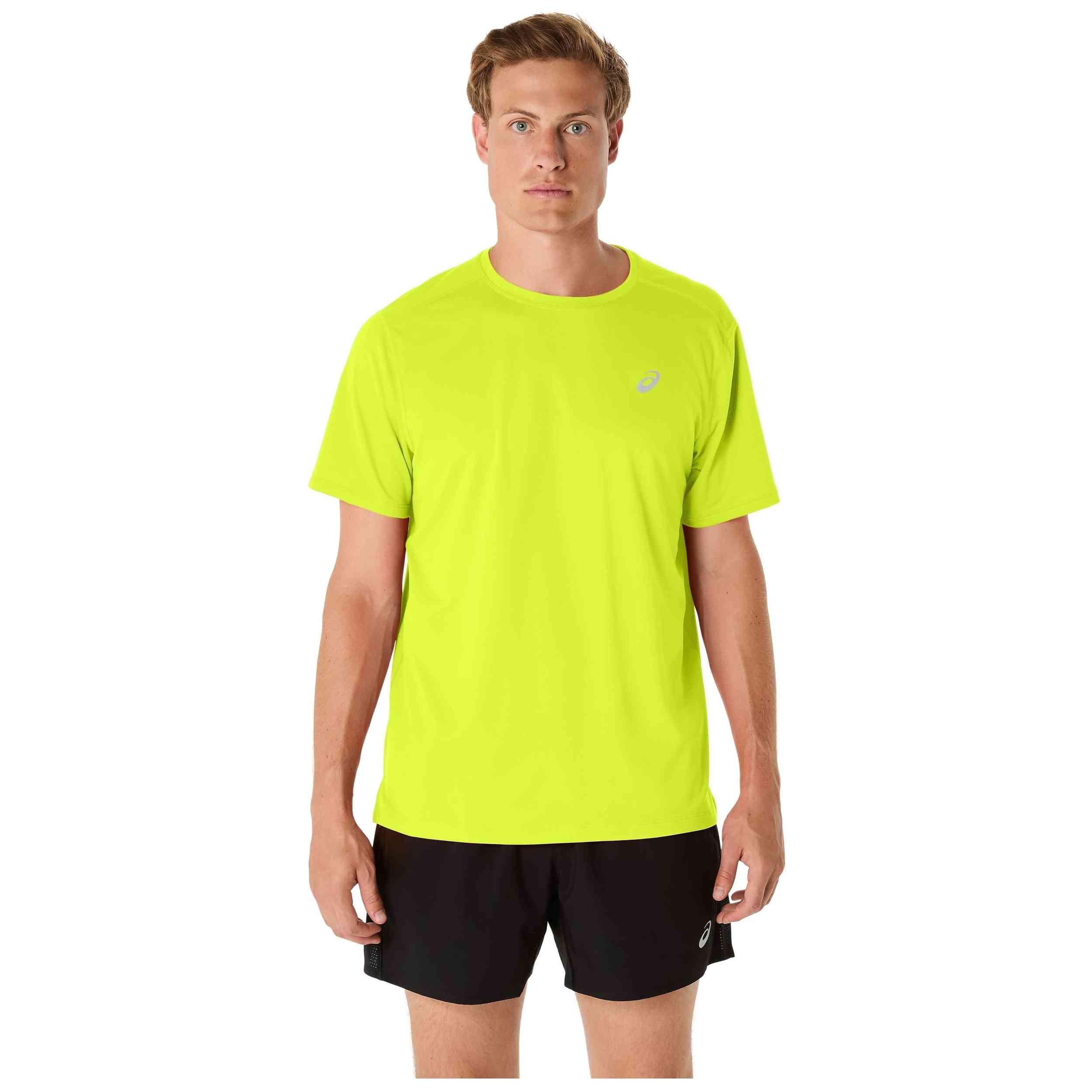 Camiseta De Manga Corta Asics modelo CORE SS TOP para Hombre en color Amarillo