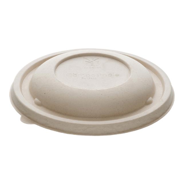 MONOUSO | Tapa de Caña de Azúcar para Bol Ø21x3cm (75 Uds)