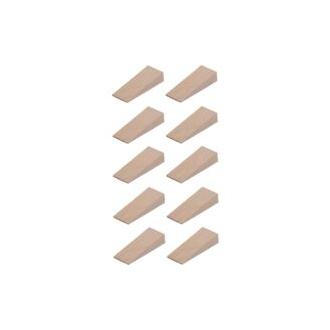 CA 10x Calzas universales de madera de 12 mm (55 mm x 20 mm) Calzas para puertas de muebles Mesa de ajuste Gabinete Cocina