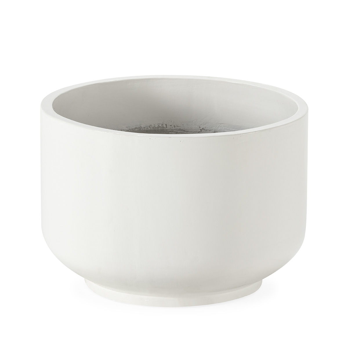 Macetero 52x52x35 fibrocemento blanco, de fibrocemento fibrocemento, color blanco blanco brillante, 52x52x35 cm Fijalo