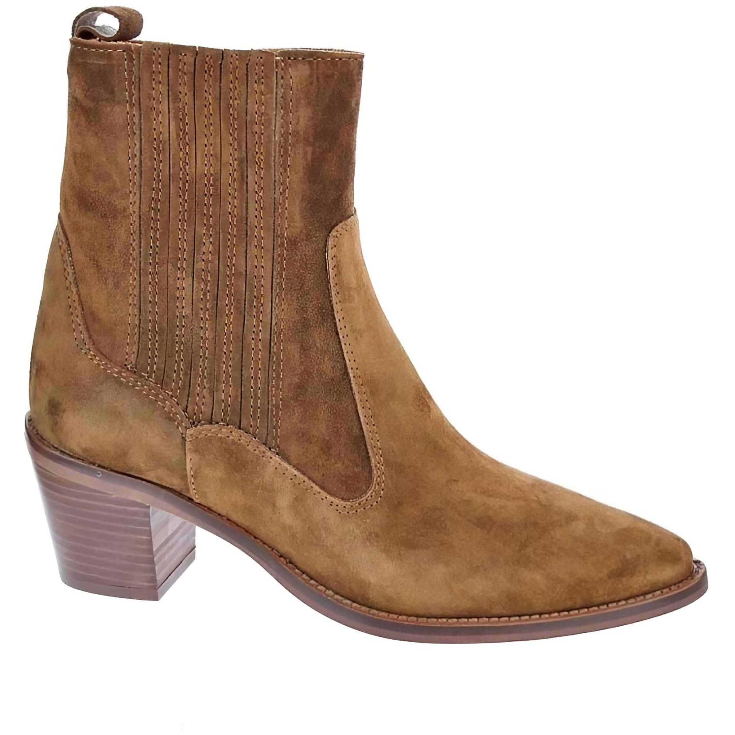 Botines marca Alpe modelo 25811101 para calzado mujer en color marrón
