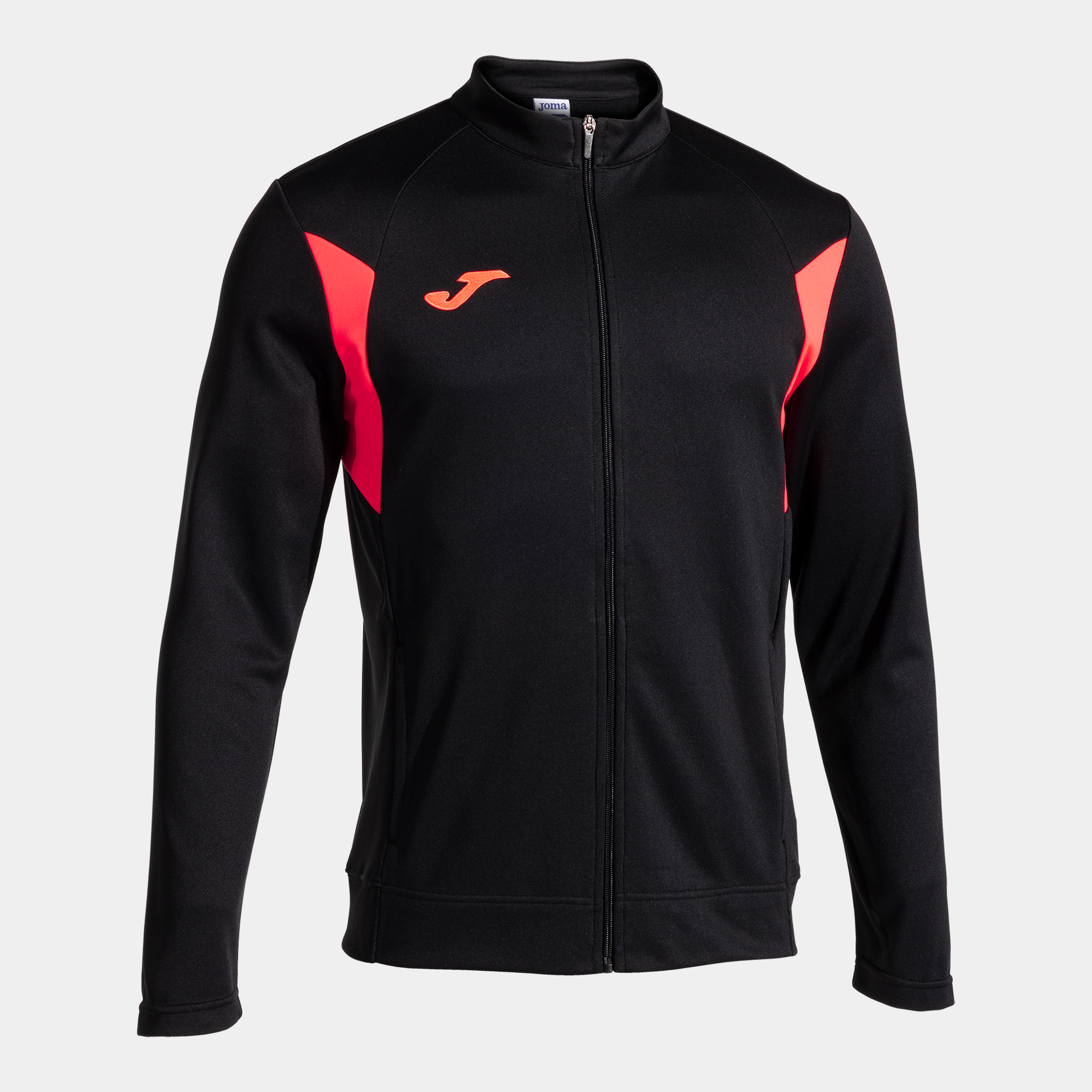 JOMA CHAQUETA WINNER III  NEGRO CORAL FLUOR Talla 4 (6XS) Niño Junior