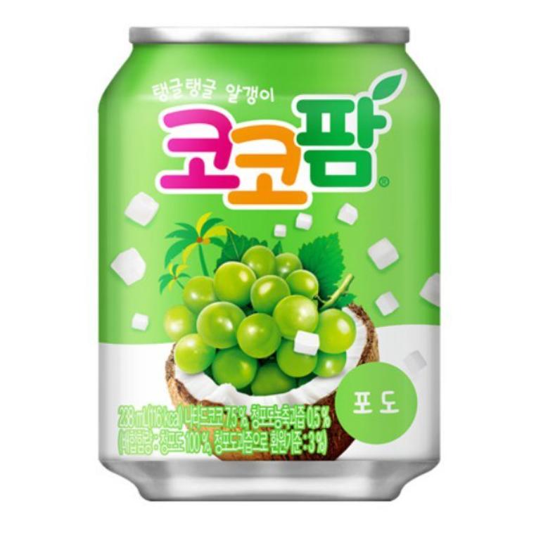 Bebida Coreana de Uva con Toppings de Uva Bebida Coreana Sabor a Uva con Topping de Coco 238 ml Coco Palm