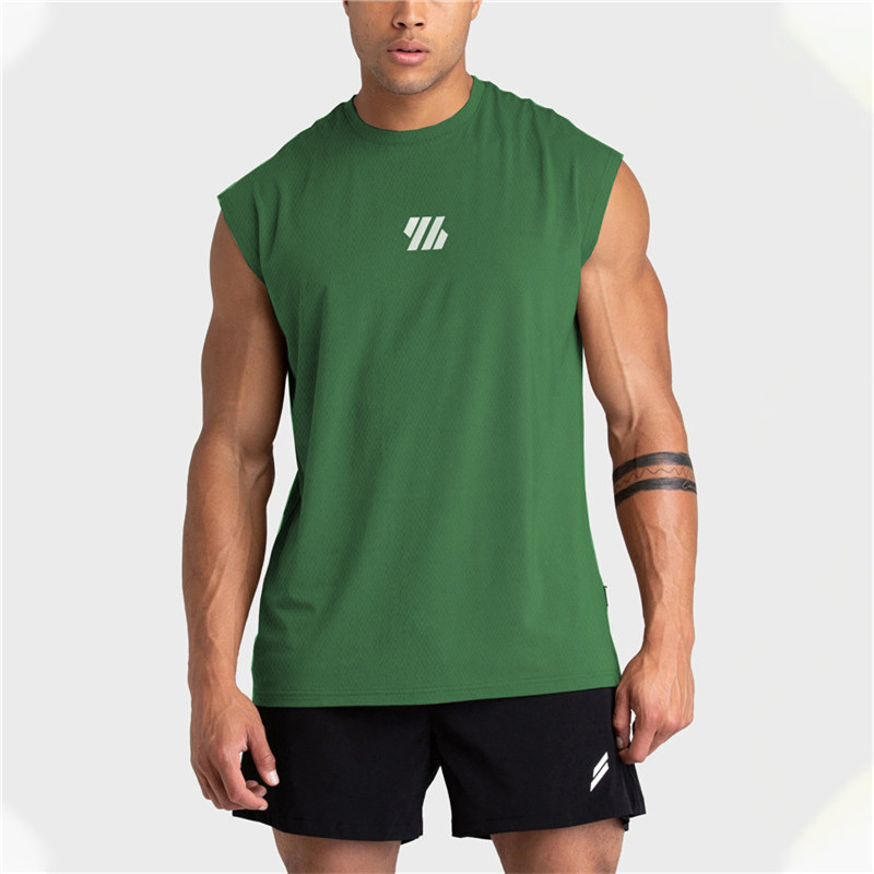 TK Camiseta De Deporte Sin Mangas Para Hombre Verano 2025 Camiseta De Gimnasio Quickly-dry Mesh True to Size Running Tank Top