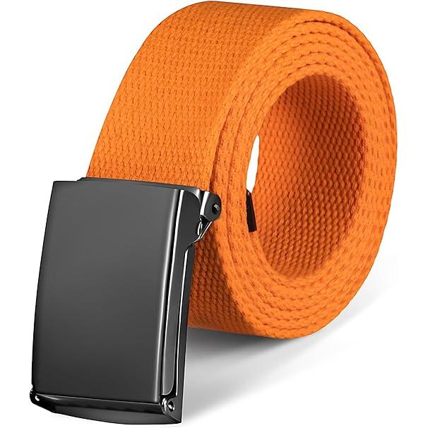 TK Belts for Men,Work Belts for Men,Mens Adjustable Canvas Fabric Nylon Golf Belt Fits Anywhere