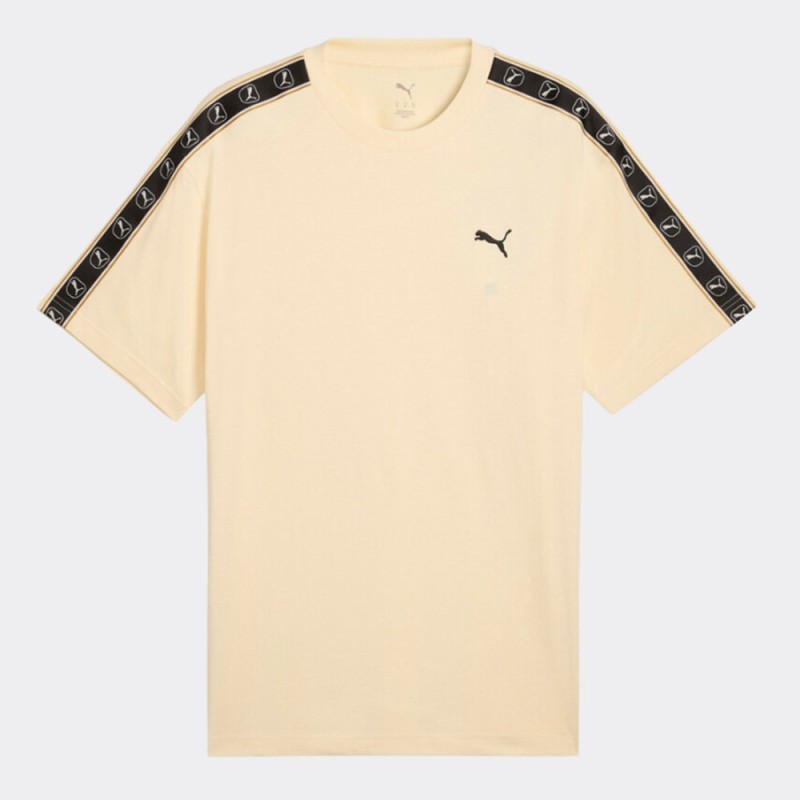 Camiseta Beis Puma  Ess Elevated Tape  Relaxed Tee