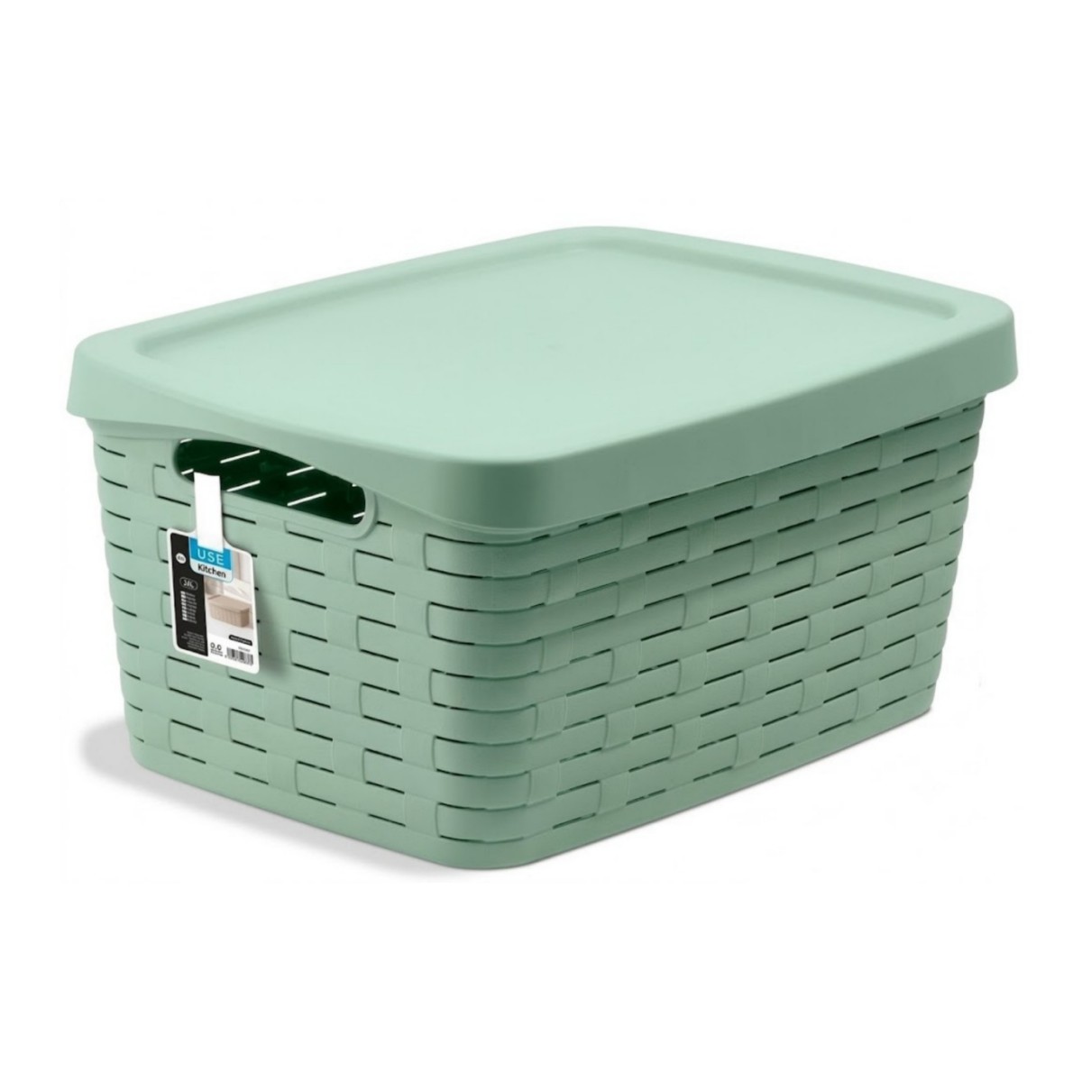 Zylx shopping - Cesta Grande con Tapa Elegant Serie Bamboo (35L, 54×38×25cm) - Disponible en 5 Colores