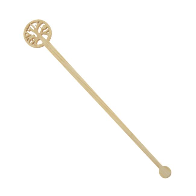 MONOUSO | Agitador de Bambú Árbol de la Vida para Bebida 14cm (600 Uds)
