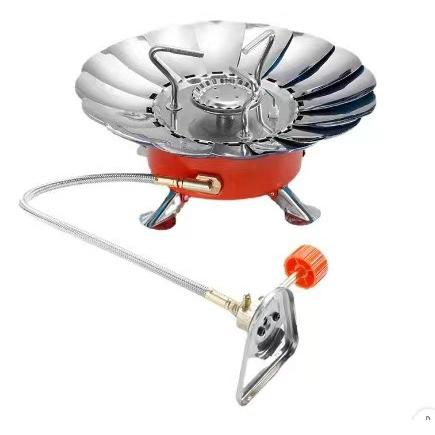 Estuva de gas portátil para camping, Estuva de camping especializada para mochileros with piezoeléctrico encendido soporte estable resistant to Viento para acampar Y