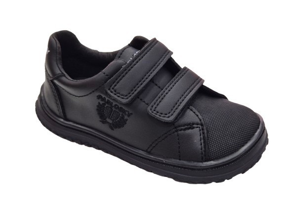 Zapatillas Deportivas Con Velcro Barefoot Para Niños, Marca Pablosky, En Color Negro. Pablosky