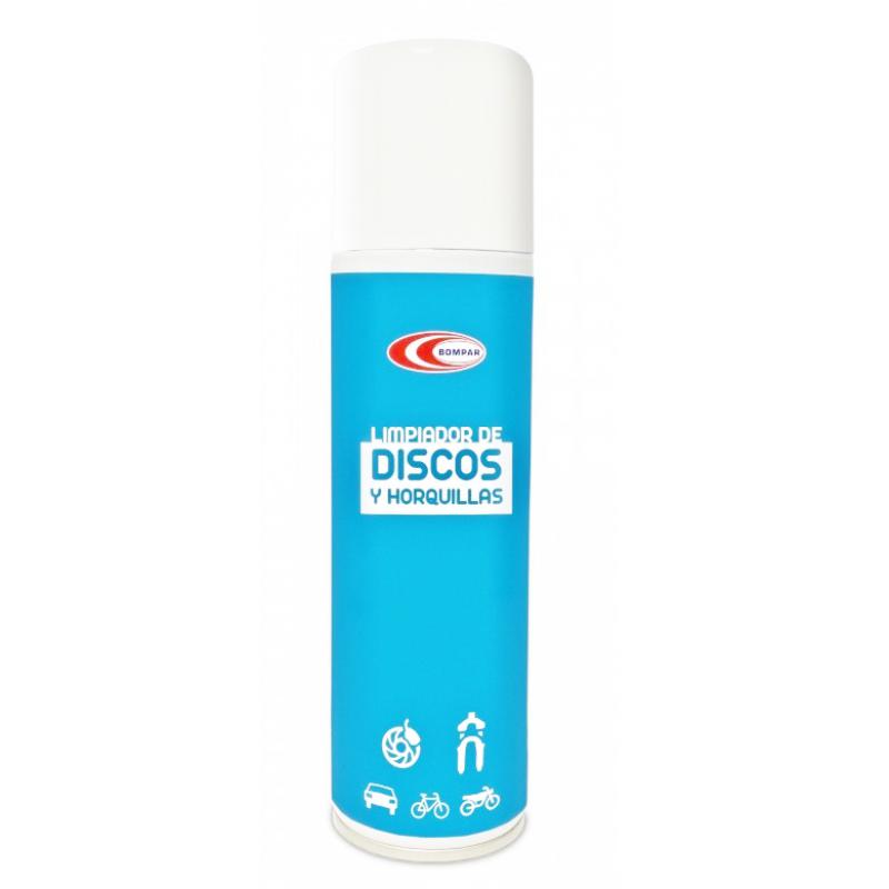 BOMPAR | Limpiador En Spray De Discos Y Horquillas De Bicicleta 250ml - Spray 250ml para limpiar los discos y las barras de horquilla de tu bicicleta