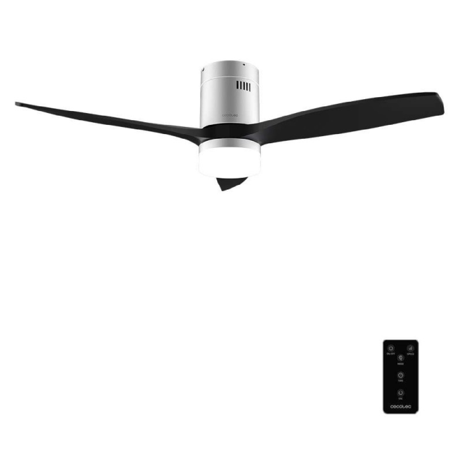 Cecotec Ventilador de Techo con Luz y Mando a Distancia de 52"  Aero 5600 Classic Iron&Black. Motor DC 40W
