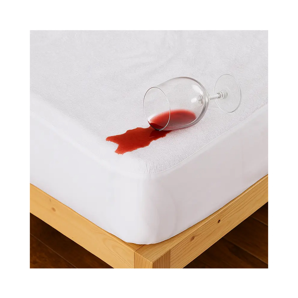 Protector de colchón Impermeable - Premium Funda De Colchón De Rizo Transpirable y Elástico para Cama de 60,90,105,135,150,180CM