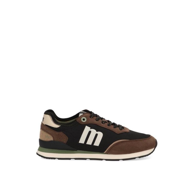 Zapatillas Casual Mustang - Hombre - Suela Plana - Modelo 84859 - Color Negro