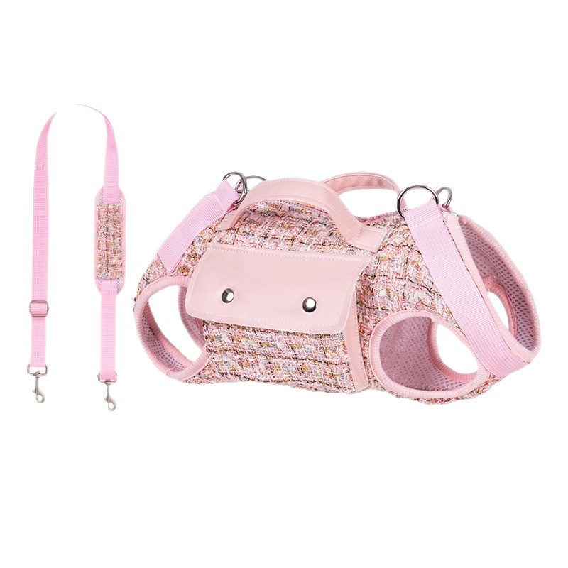 Mochila para Perros pequeños, Correa para Perros pequeños (Pink)