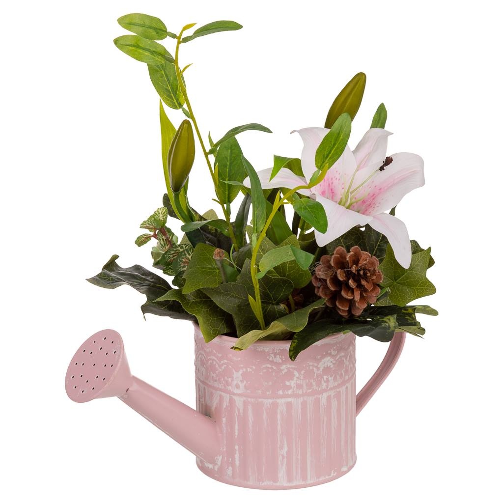 Wonderlust Deco - Maceta con flor artificial 27x16x34 Multicolor 27x16x34h cm
