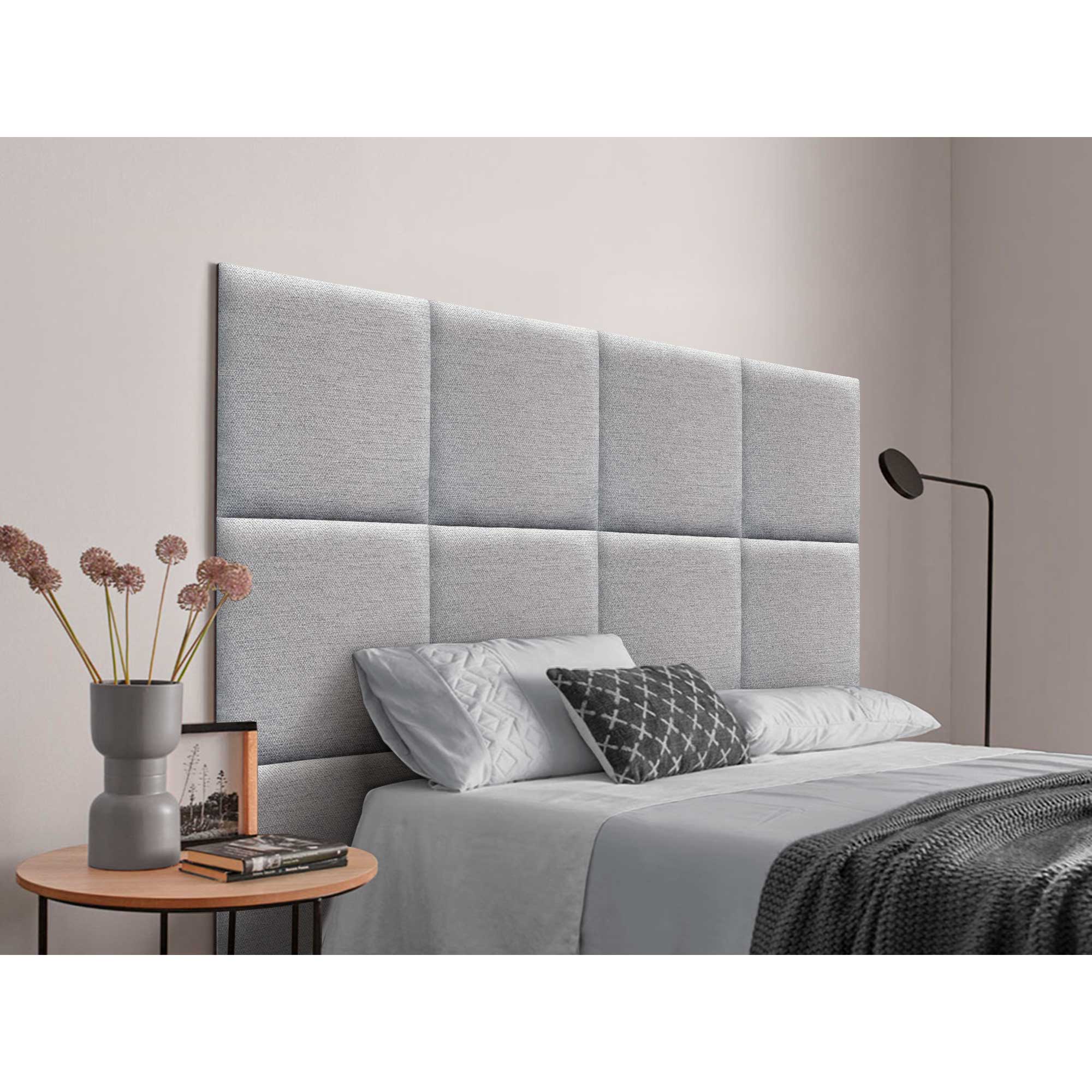 DHOME Cabecero Tapizado Compuesto de Paneles Autoadhesivos Intercambiables Serie Luxury Edition Cama Lujo Dormitorio Acolchado Segunda Gama de Colores