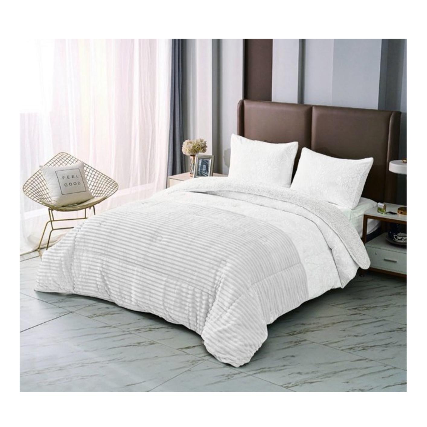 Edredón Sherpa Conforter  con pelo borreguito Edredón Sherpa con Borreguillo de Invierno Para cama  de 90-105-135-150 cm,