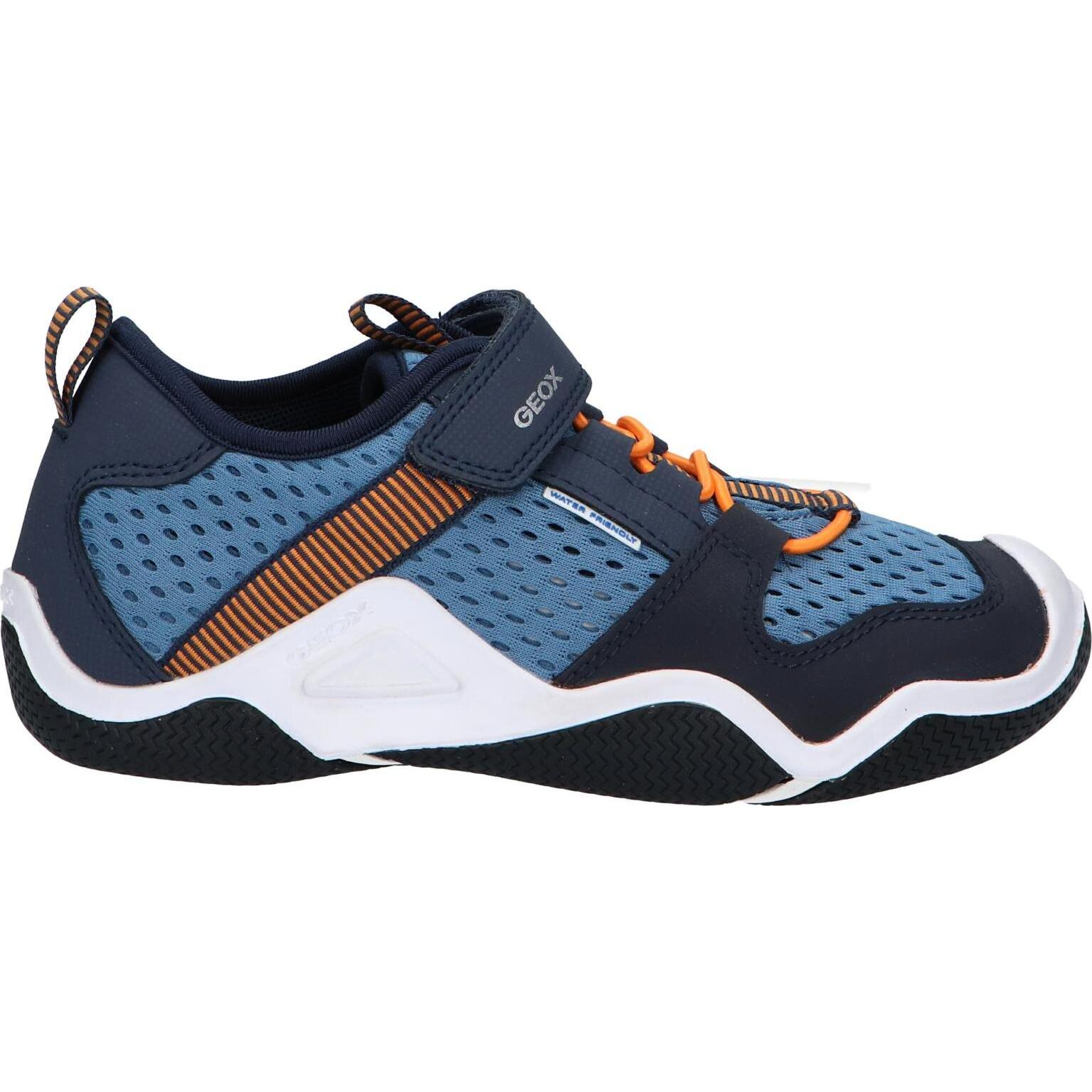 Geox j3530a 01450 jr wader ca4f4 lt jeans-navy boys' sneakers