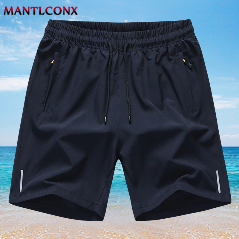 TK Shorts De Verano Para Hombre MANTLCONX Deporte Gimnasio Running Fitness Pantalones Cortos Transpirables Secado Rápido Cinturón Con Cordón Negro