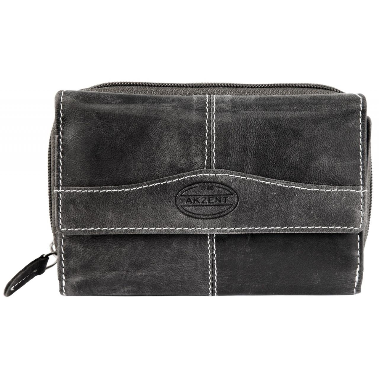 Akzent® Cartera em Couro Genuíno