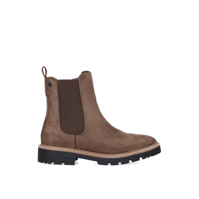Botin Xti - Mujer - Suela Doble - Modelo 142199 - Color Taupe