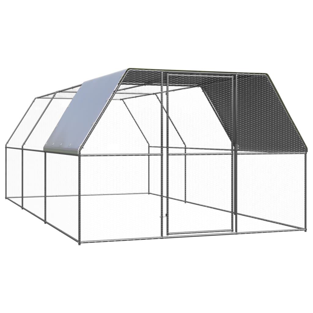 vidaXL Jaula gallinero de exterior de acero galvanizado Multitalle