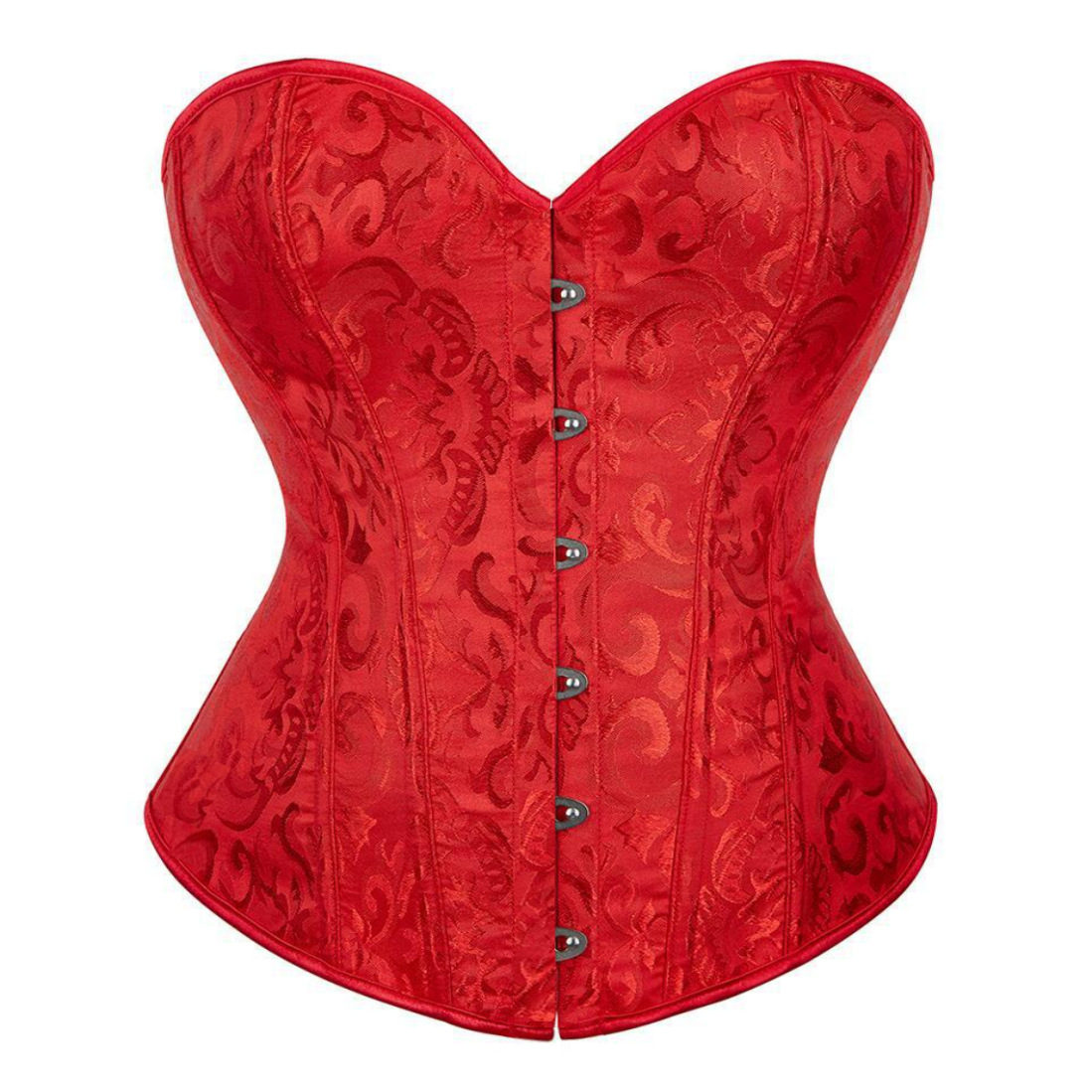 TK Fashion - Corsé sobre el busto con diseño vintage floral para mujer, top estilo bustier