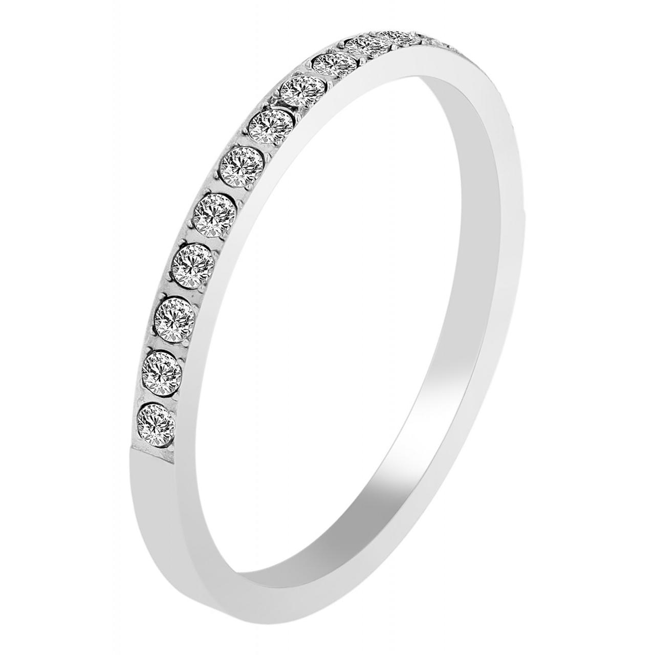 Akzent® Anillo Mujer Prateado em Aço Inoxidável – Tam.57 – 0425