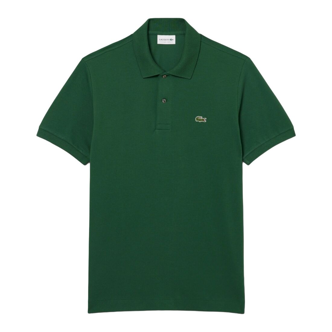 Polo Verde Lacoste Classic Fit Vert de Punto Piqué Suave, Transpirable y Ultraligero