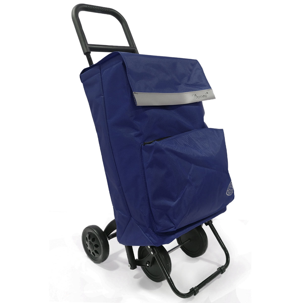 Artree | Carrito bolsa de la compra plegable 4 ruedas 95 cm x 40 cm x 24 cm. Carrito con bolsillo térmico para congelados
