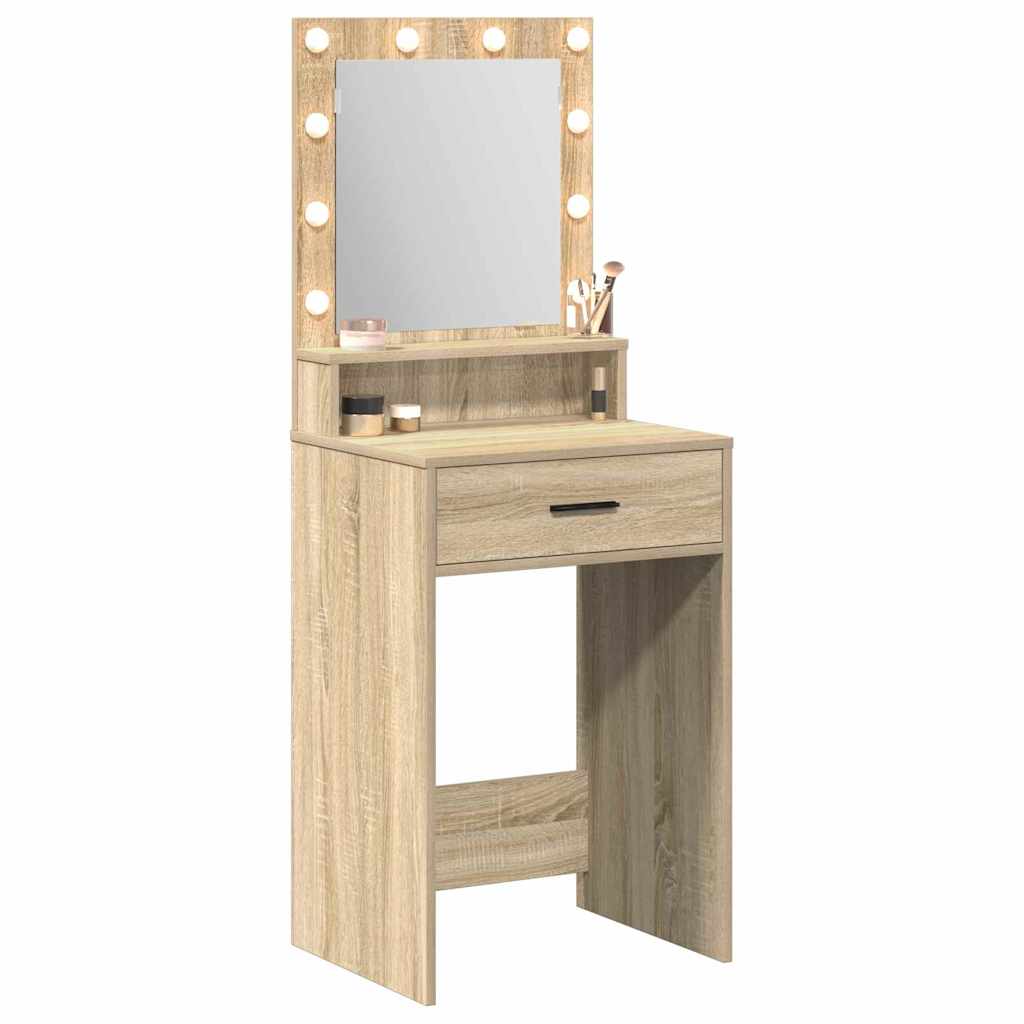 vidaXL Mesa Tocador Roble Sonoma 50 x 41 x 135 cm Madera de ingeniería