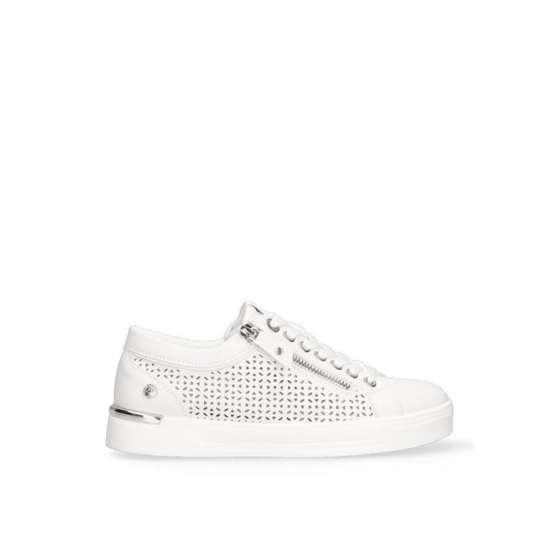 Zapatillas Basico Xti - Mujer - Suela Plana - Modelo 142490 - Color Blanco