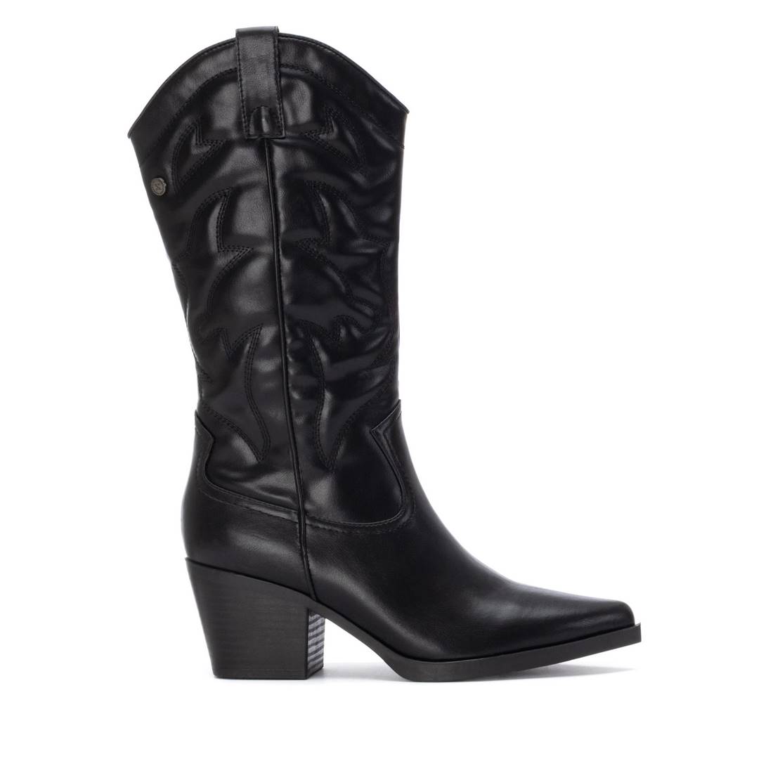 XTI BOTA DE MUJER MODA TEJANA NEGRA