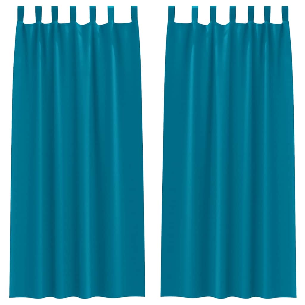 vidaXL Cortinas Opacas con Anillas 2 pcs 260 x 140 cm Poliéster