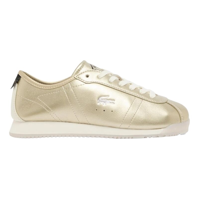 Zapatillas Lacoste Doradas Club-Low Metallic Leather Gold Off White Modernas y Ligeras