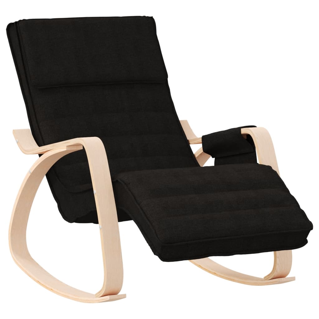 vidaXL Silla Mecedora Sillón Tapizado de Descanso Asiento Salón Dormitorio Tela