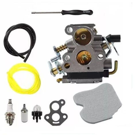 Carburador con filtro de aire y filtro de combustible para motosierra Husqvarna 235, 236, 240