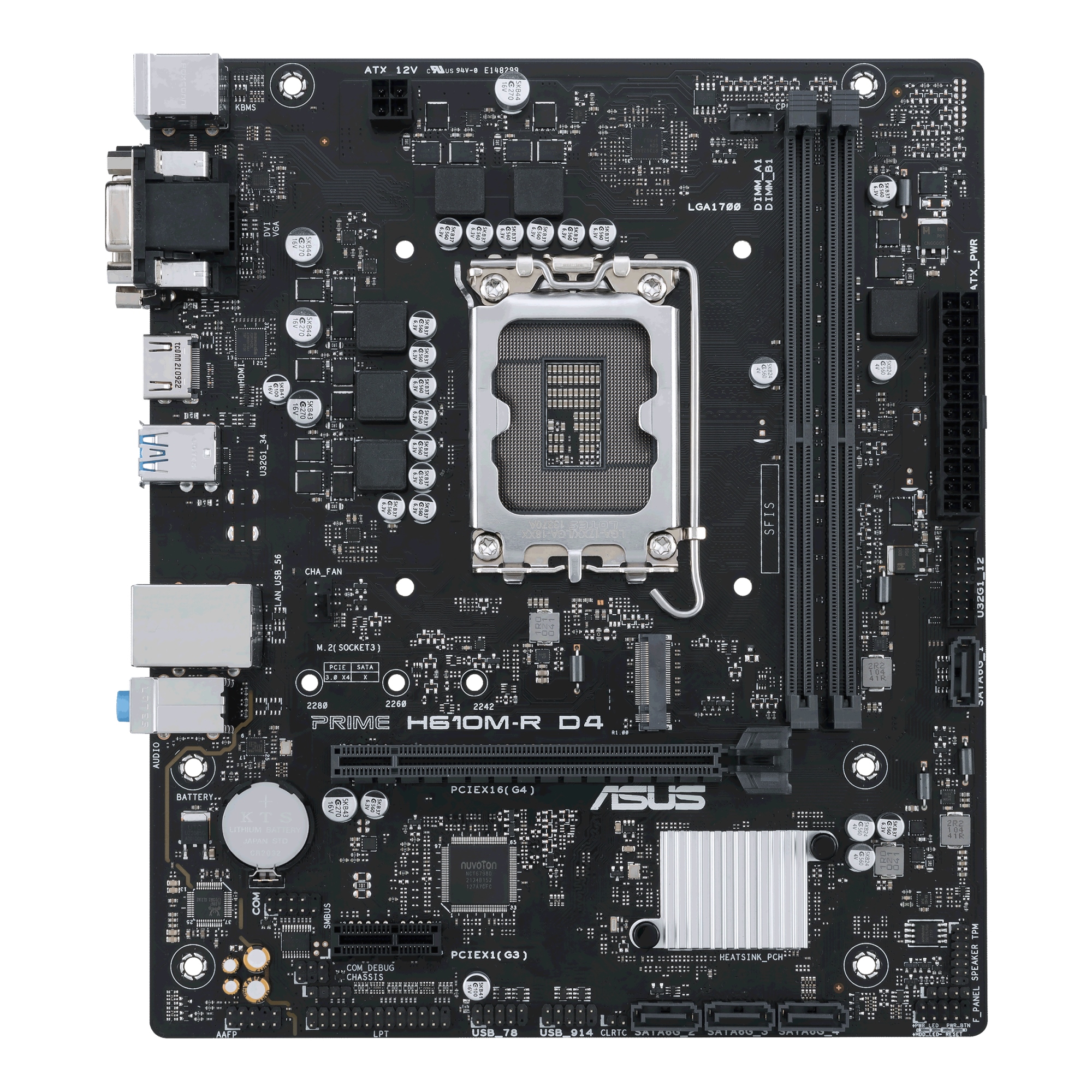 PRIME H610M-R D4 Intel H610 LGA 1700 micro ATX ASUS 90MB1B40-M0ECY0