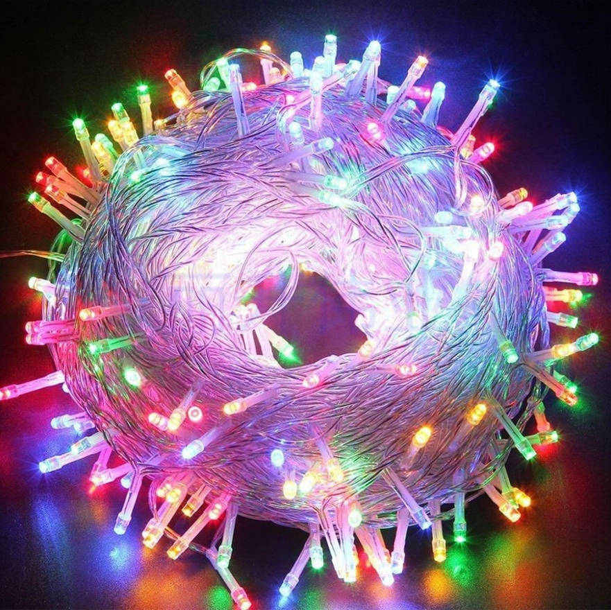 Guirnalda de Luces LED para Navidad - 8 funciones; Ideal para decorar árboles de Navidad tanto en interiores como exteriores - Kmt Style
