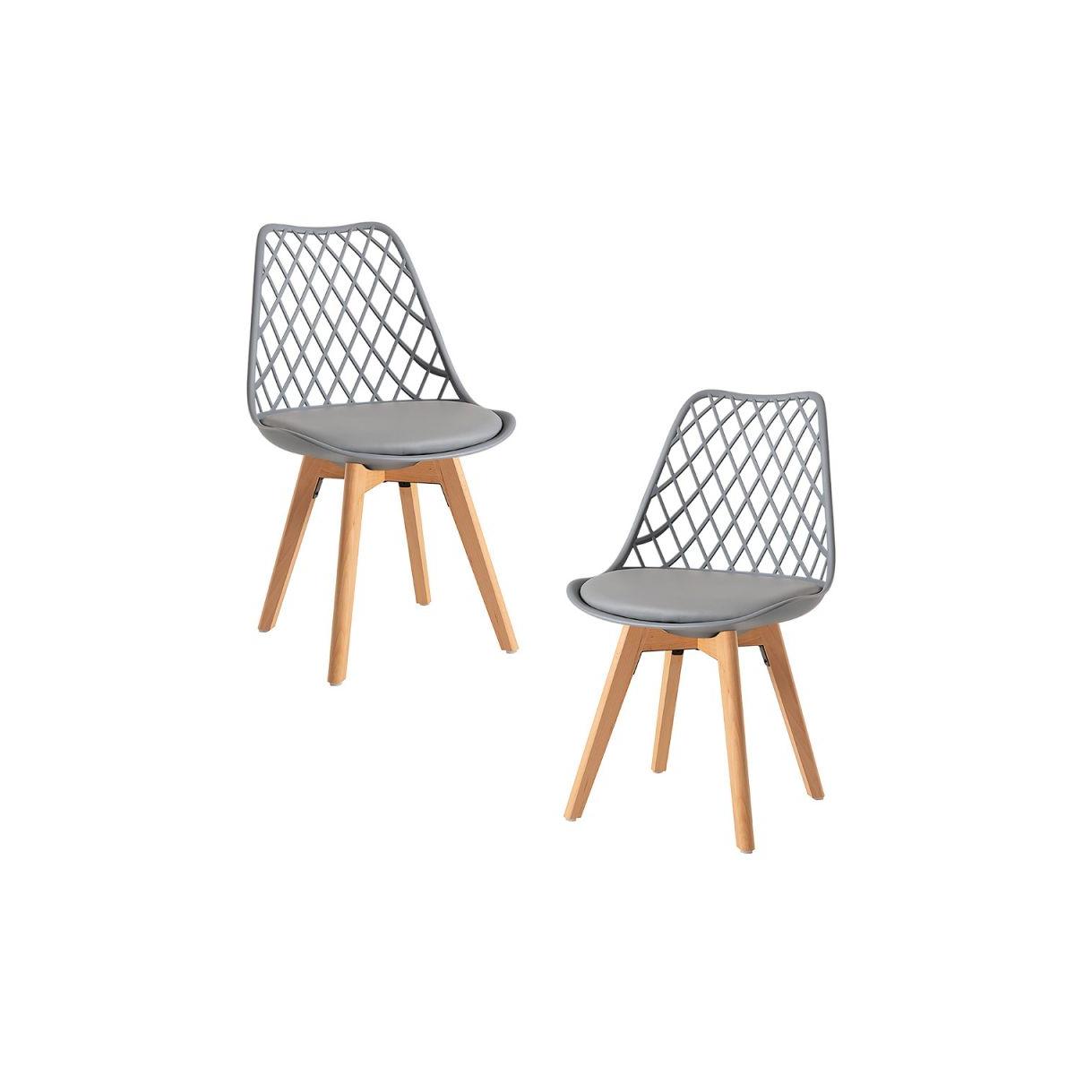 Regalos Miguel - Packs Sillas Comedor - Pack 2 Sillas Mima - Blanco