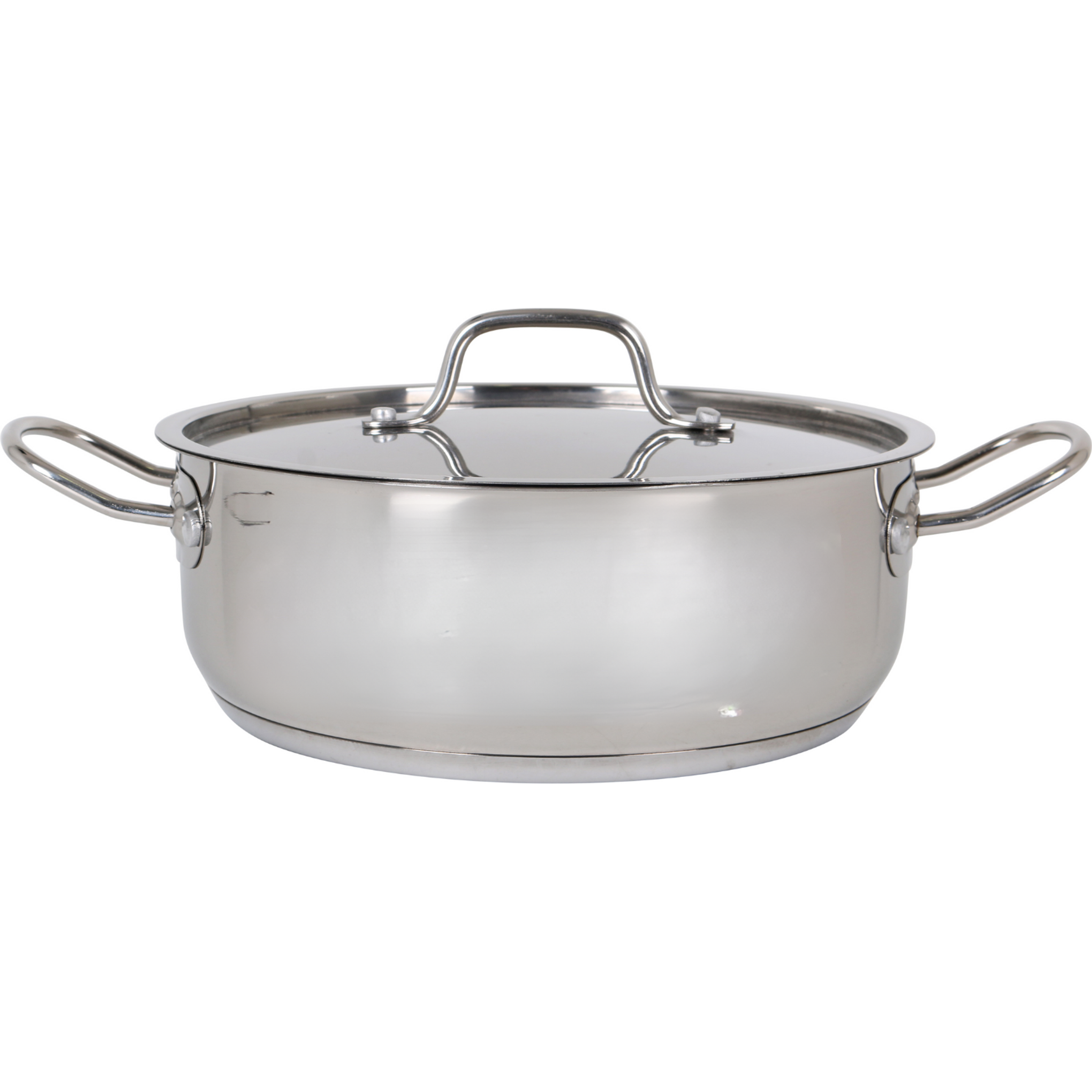 Quttin - Cacerola Acero con Tapa Apta Inducción 24CM/4L - Colección Hotel - Alta Durabilidad y Resistencia al Calor - Compatible con Todo Tipo de Cocinas