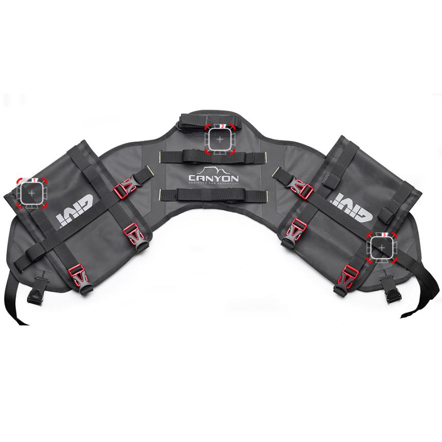 Givi Soporte Bolsa Sillin Universal Grt714/gtr722/t520 Negro Unica