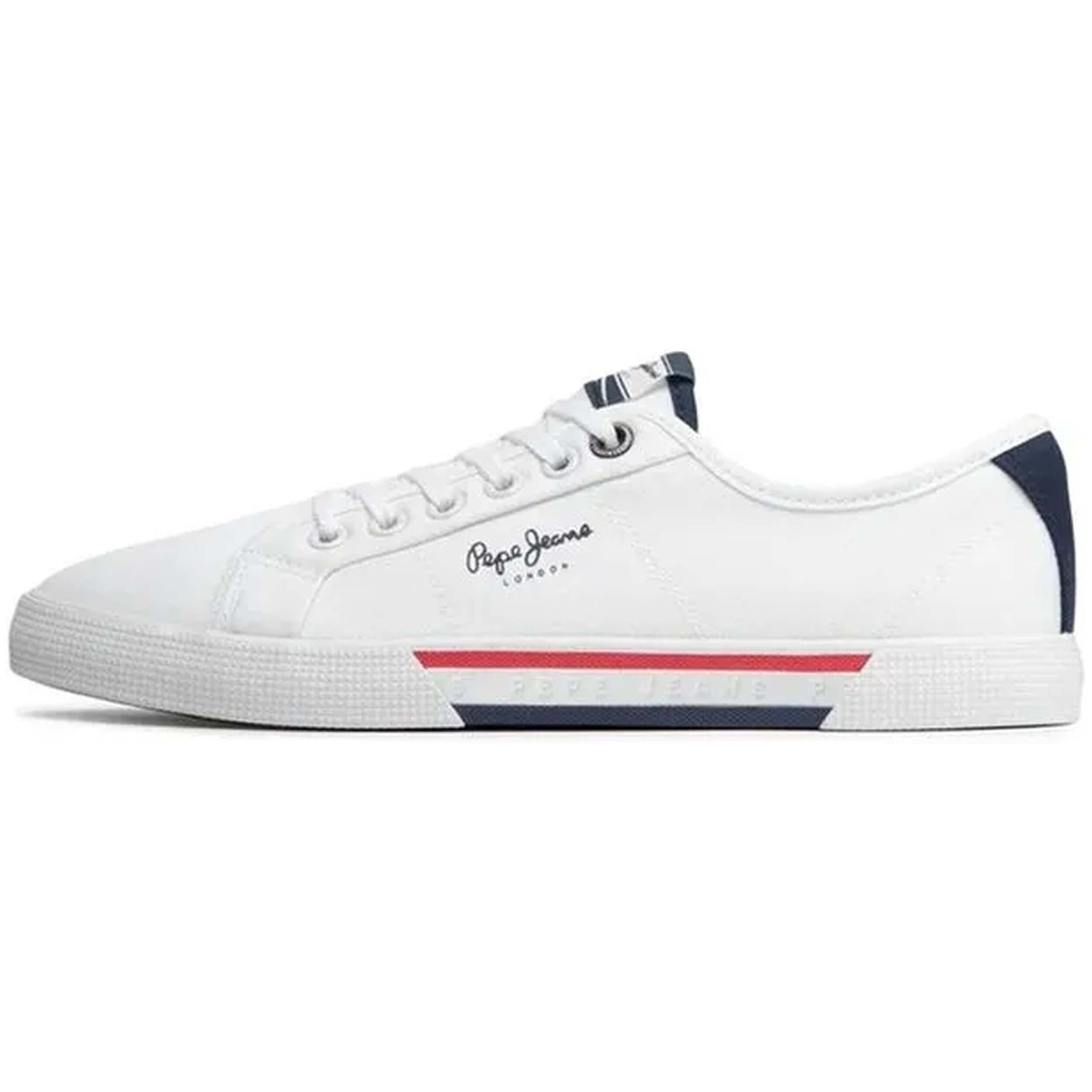 Zapatillas Sneakers Pepe Jeans modelo PMS30816-800 para hombre y mujer en color Blanco