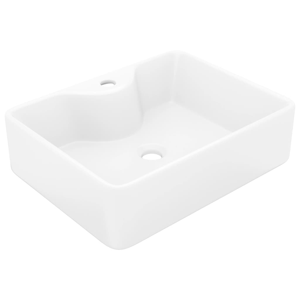 vidaXL Lavabo con Orificio para Grifo 48x37x13,5 cm Cerámica Dorado Baño Aseo Color Dorado,  Plateado,  Negro y mas