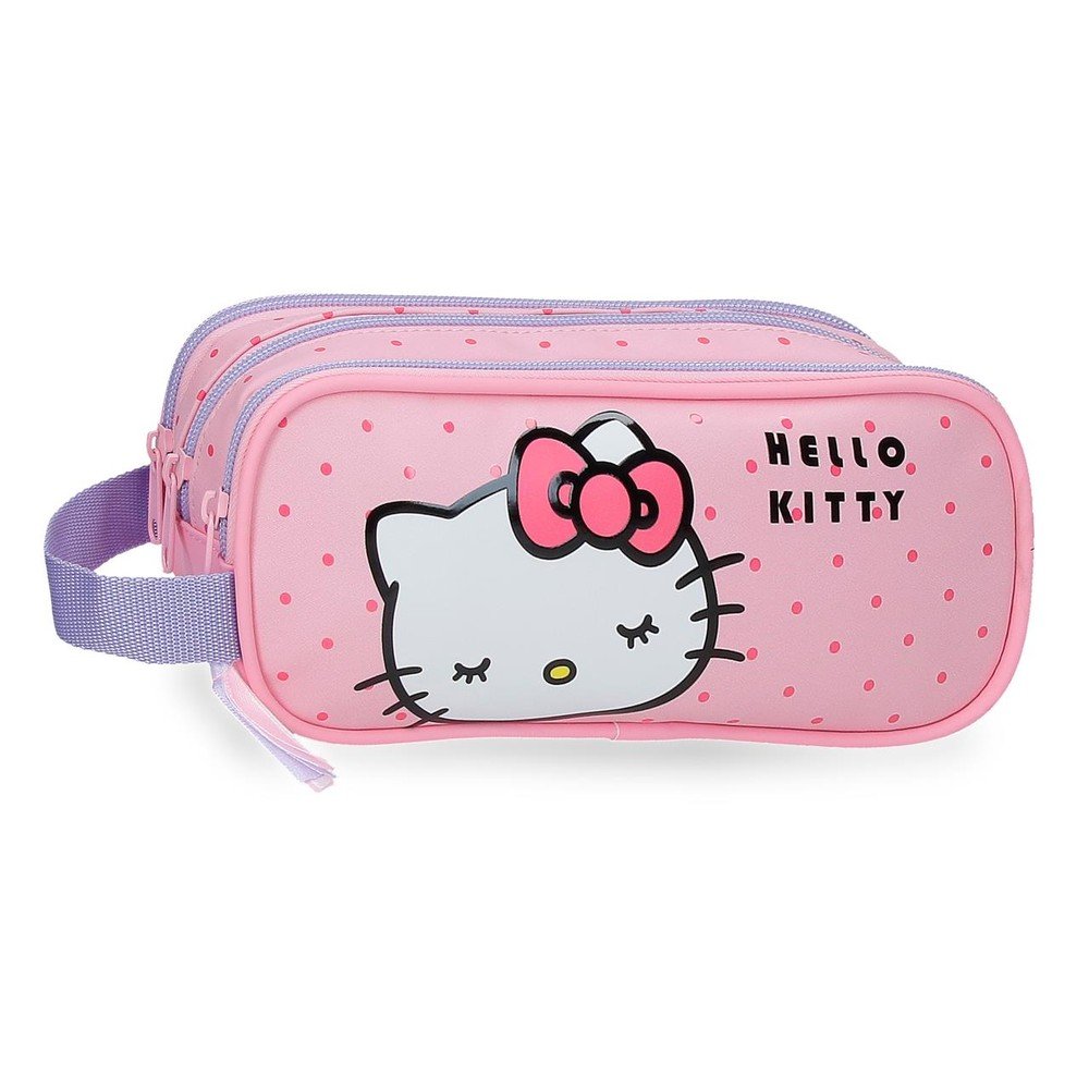 JOUMMA PORTATODO TRIPLE CON ASA HELLO KITTY BOWS 320027 HELLO KITTY BOWS 9x22x10 Cms.